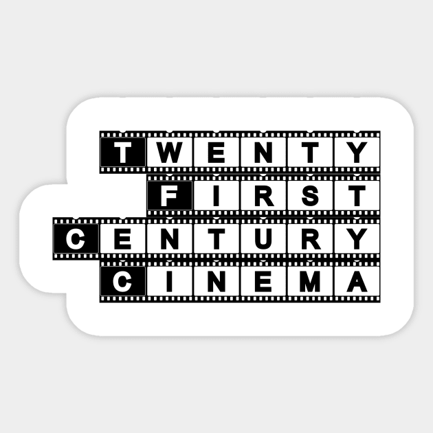 Twenty First Century Cinema TFCC Word Logo Black Sticker by Twenty First Century Cinema